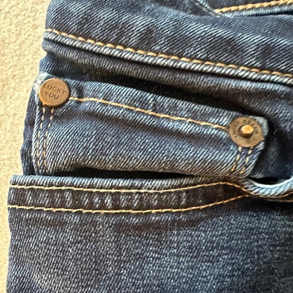 Lucky Brand Jeans Womens 29 Dark Blue Skinny Mid Rise Stretch Denim Classic - Picture 10 of 16